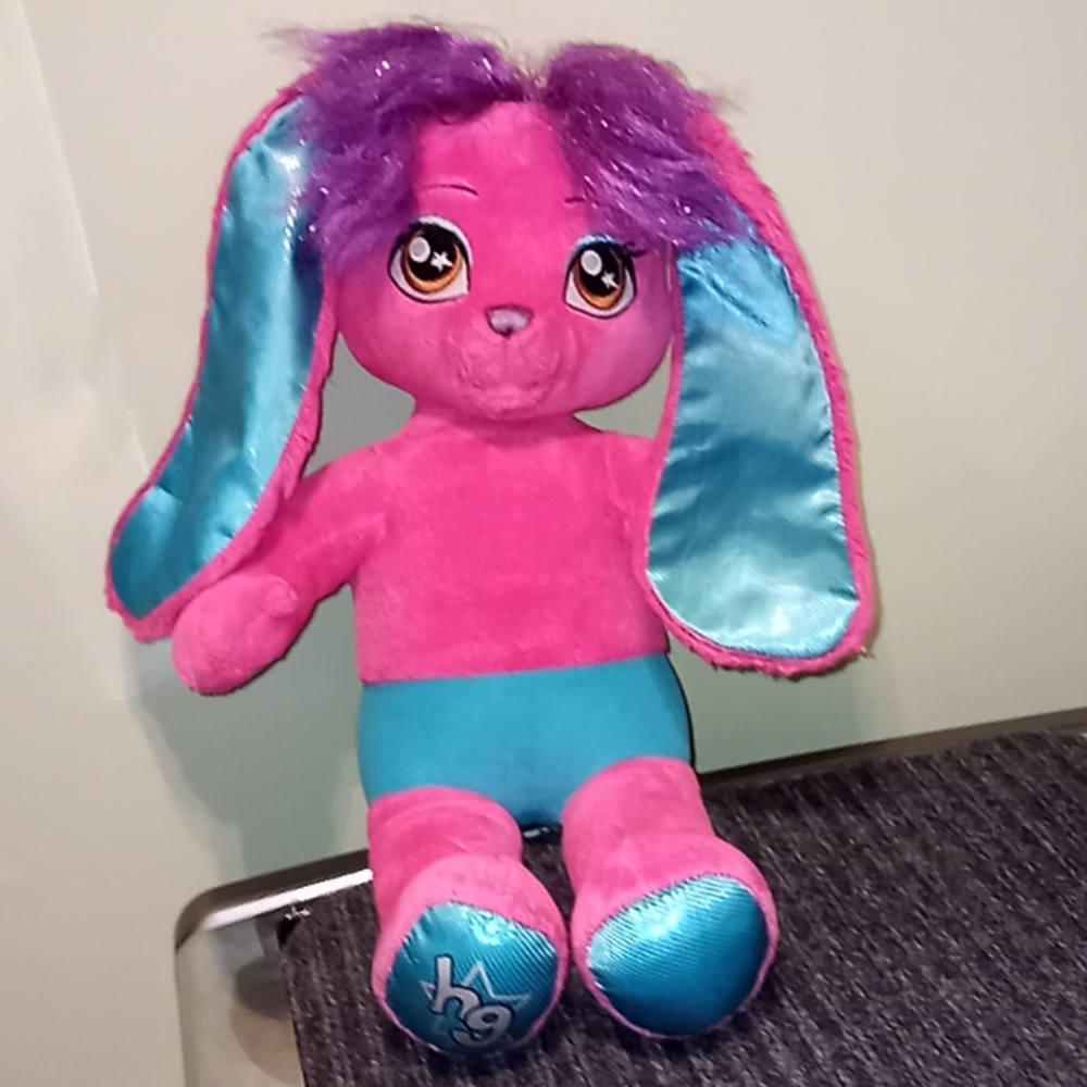 Build A Bear Honey Girls Rabbit Plush Stuffed Animal